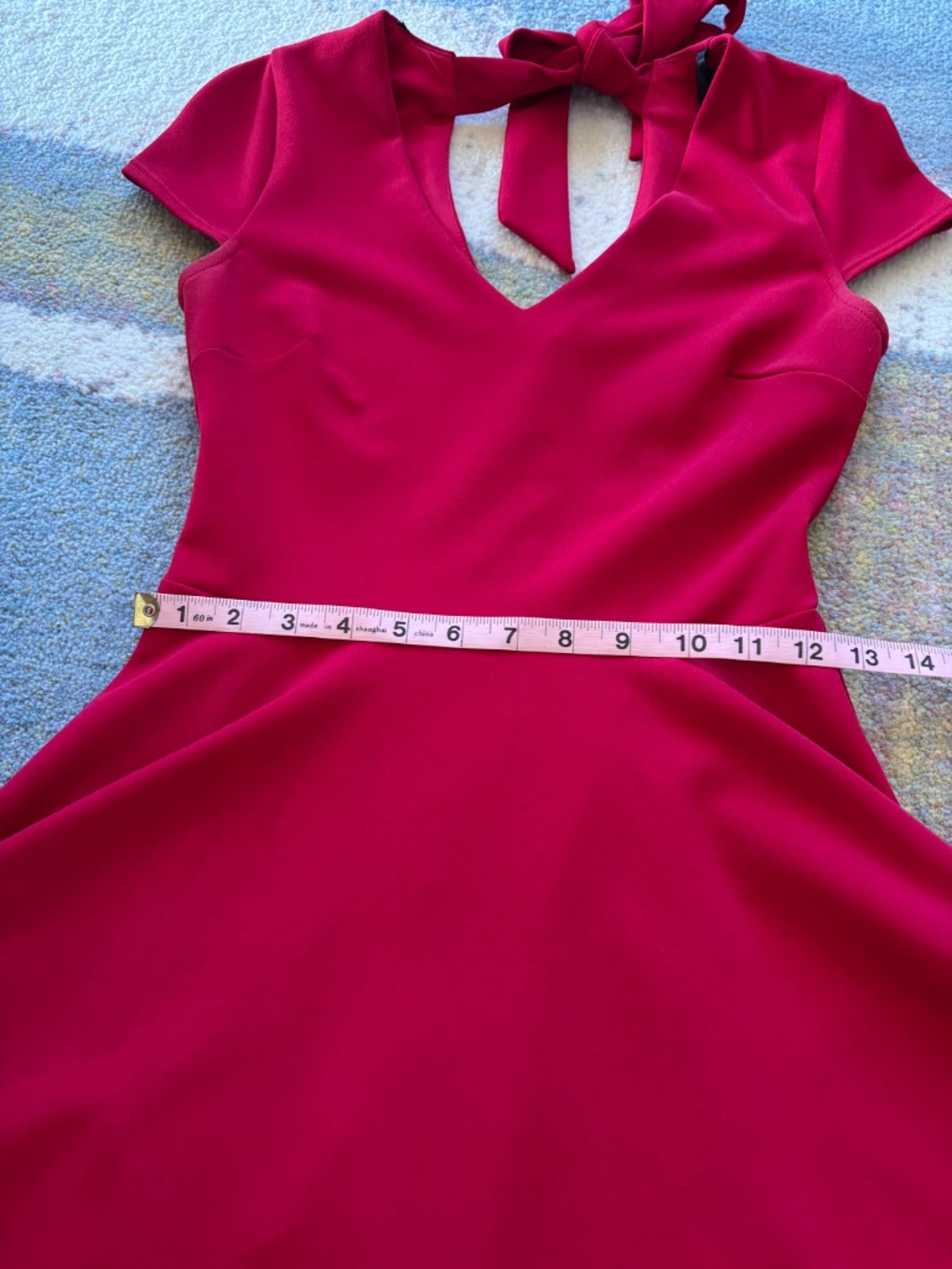 B. Darlin cherry red mini dress fit and flare, S - Picture 4 of 7